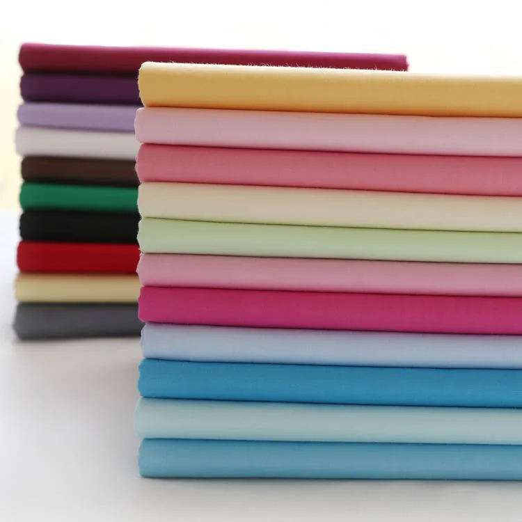 
Cotton poly polin textile plain weave woven fabric cvc for lining 