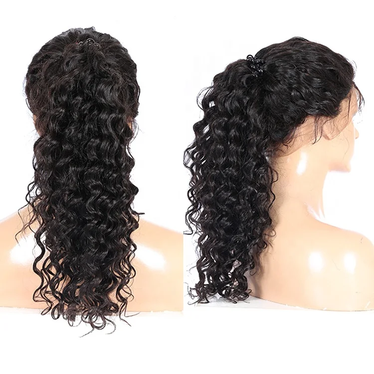 100 brazilian deep wave virgin hair full lace wig,100% density swiss lace wig human hair brazilian