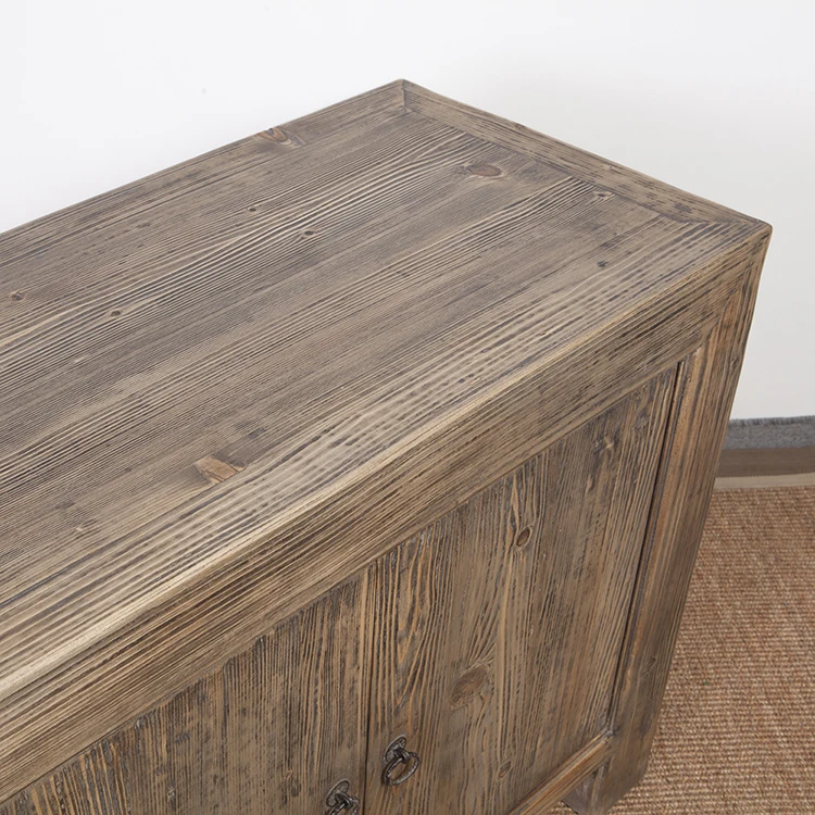 
Living room wooden storage cabinet recycled wood sideboard for sale 