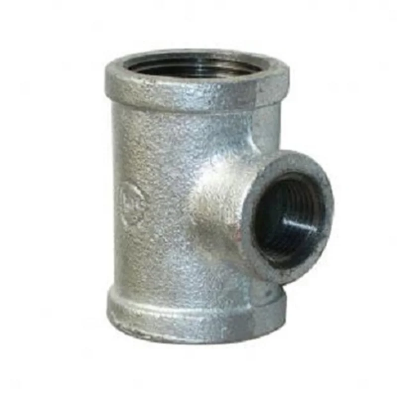 hot dipped galvanized / black Threaded  Malleable iron pipe fitting Tee / Tee Reducer