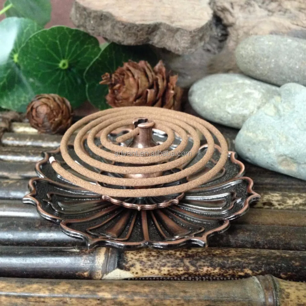 Buddha Supplies Lotus Shape Incense Burner Incense Holder Seven Hole Incense Holder Antique Oil Burner