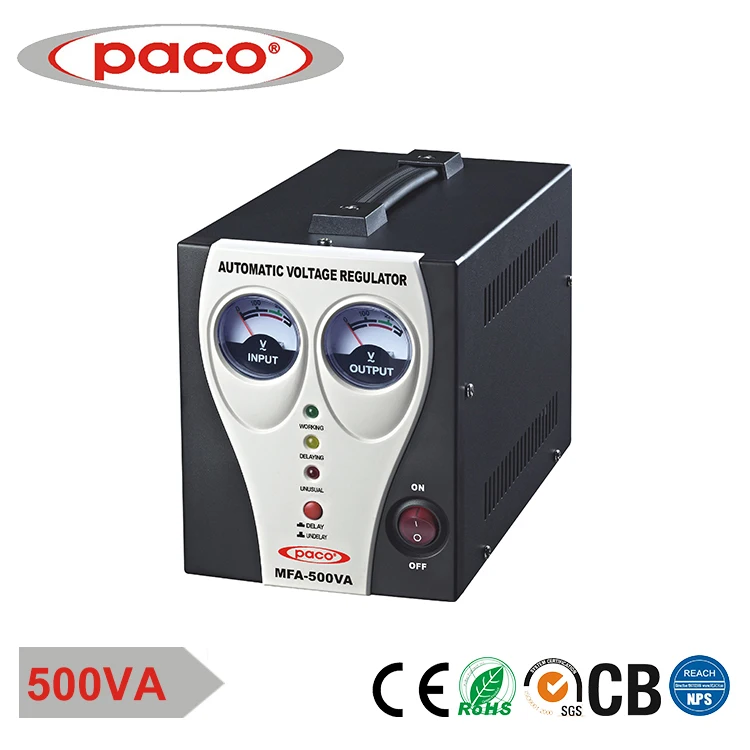 Автоматический регулятор напряжения/Стабилизатор PACO 5000 Вт 220 В ва с интеллектуальной системой охлаждения
