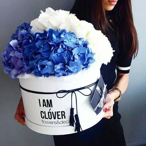 Luxury large cardboard paper flower box for fresh flower