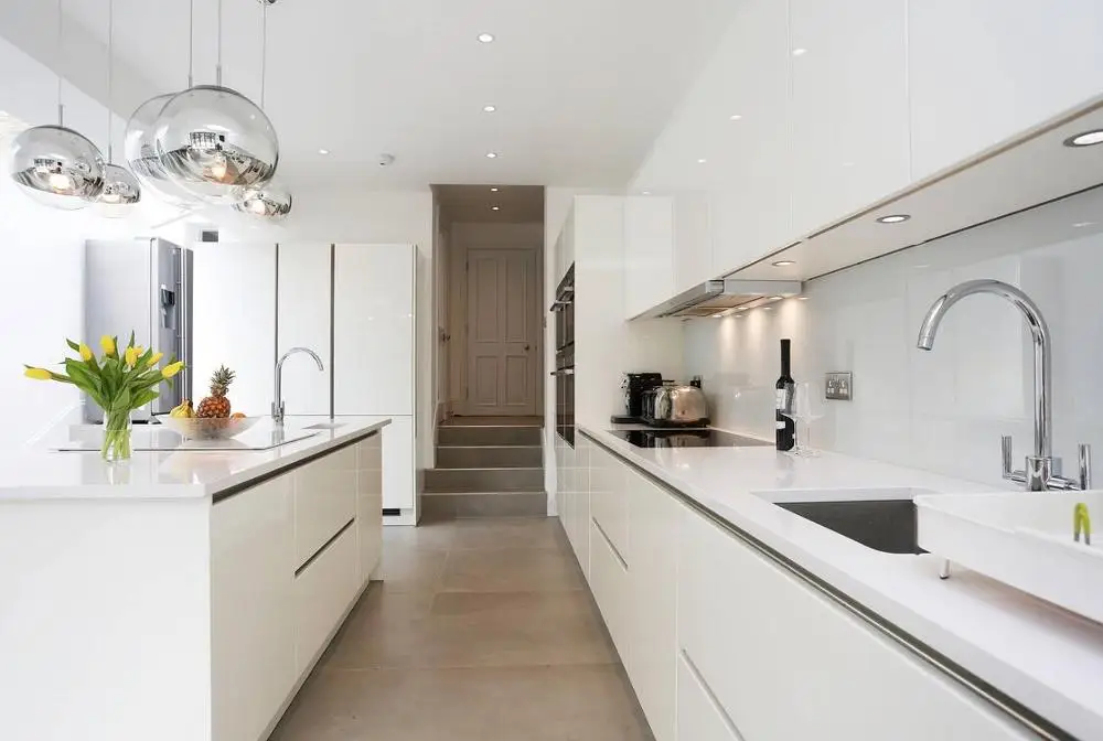 2021 Modern High Gloss Lacquer MIni Kitchen Cabinet Kitchenette