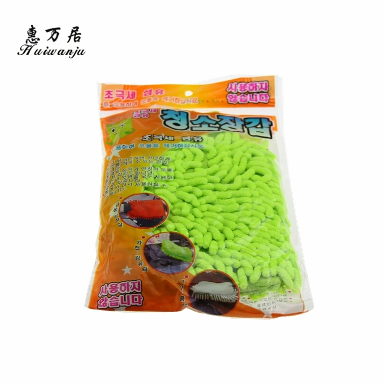 Hot Selling Different Styles Portable Microfibre Chenille Car Cleaning Gloves