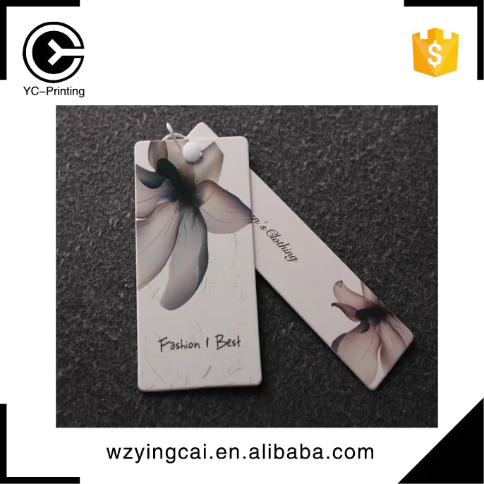 
State logo china price lables polo CMYK clothing price hand tag 