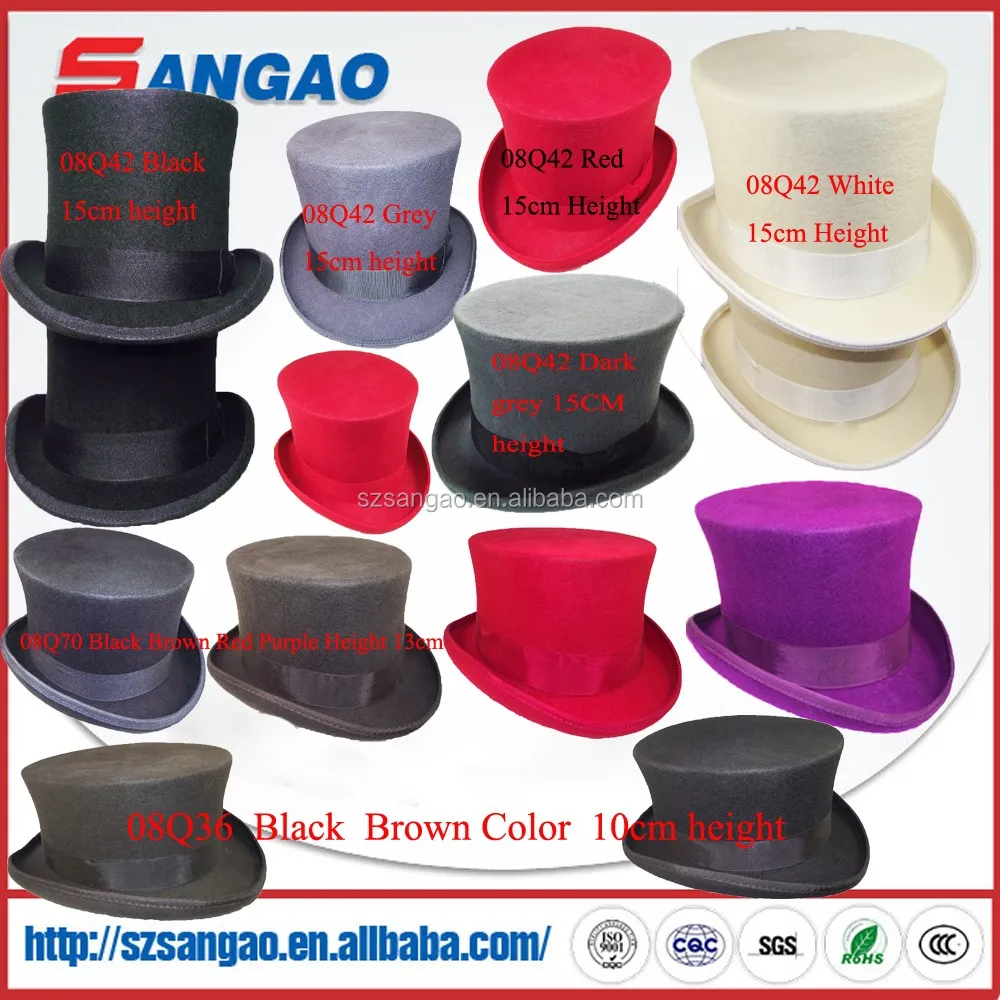 wholesale fashion mini top hats for girls in party or festival