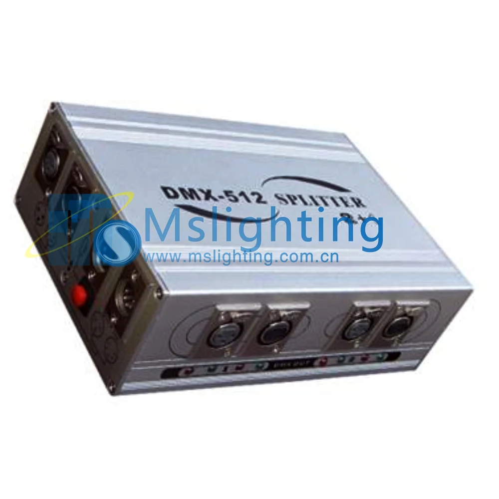 2CH 3pin or 5pin DMX In/Out,DMX Thru DMX Distributor DMX Splitter DMX Light Console