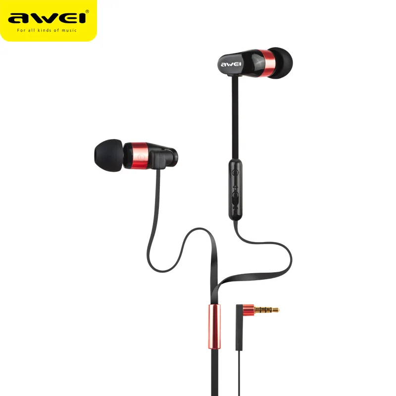 Наушники AWEI Es-12HI с двойным регулятором громкости