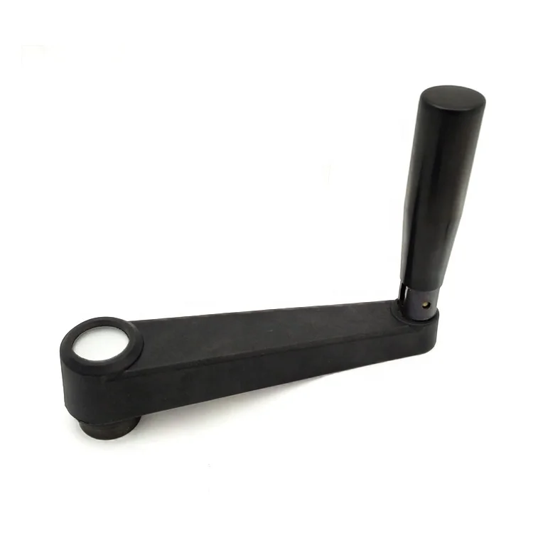 Plastic hospital bed folding crank handle