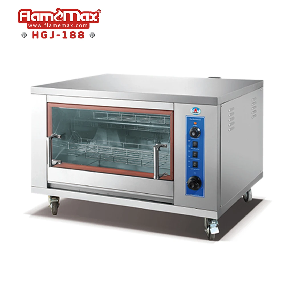 HEJ-268 FLAMEMAX Electric Commercial Chicken Rotisserie Oven Machine for Sale