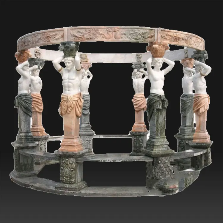 Large garden stone statues stone carving marble gazebo