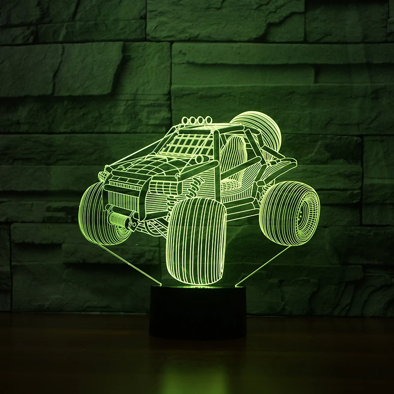 FS-3592 LED Modern SUV car 3D Lamp Luminaria Gadget 7 Color Changing Table Lamp Home Decor LED Nightlight Bedside Lamp