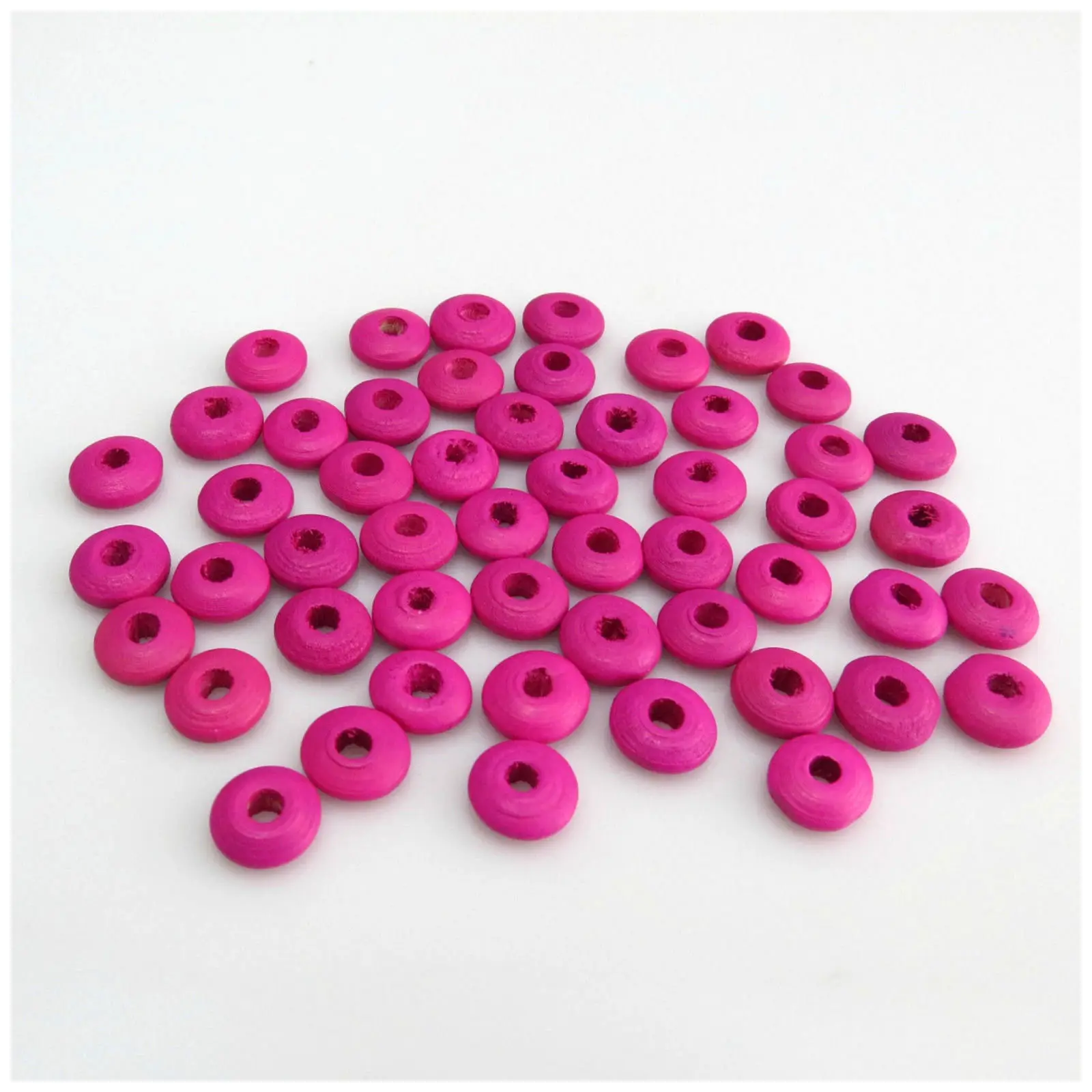 10mm White Spacer Wooden Beads ForJewellery Making Wholesale