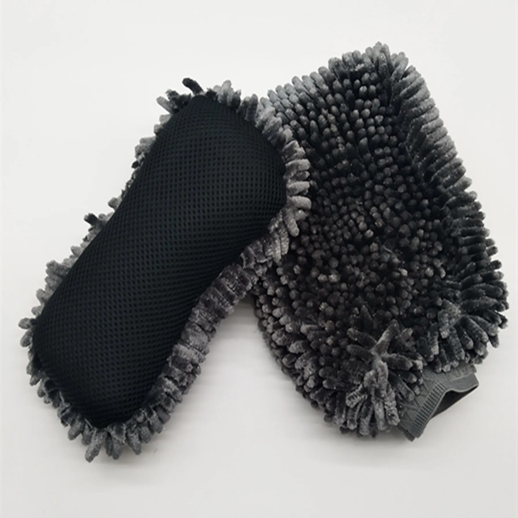 Microfiber Car Wash Gloves Car cleaning Mitt with Sponge