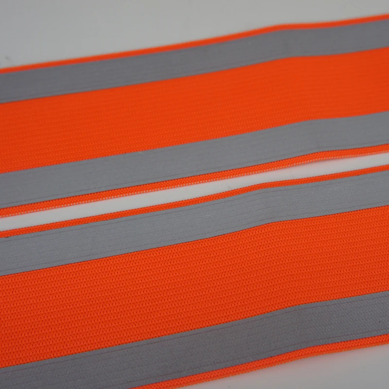 Custom Reusable Adjustable Elastic Hook Loop Reflective Armband