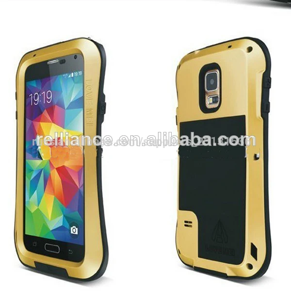 любовь мэй металлический алюминий водонепроницаемый мобильный телефон обложка чехол для галактики s5 i9600