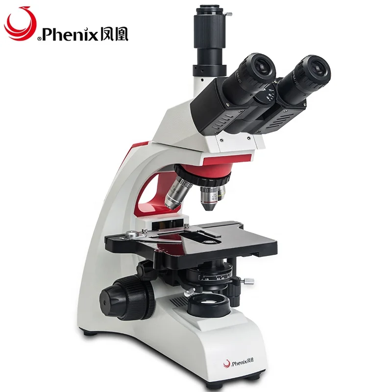 Phenix 40X-1600X Microscope with 5MP CMOS Camera Live blood analysis Biological Trinocular Microscope