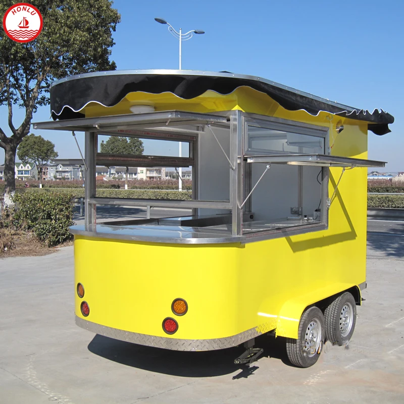 Factory Wholesale food carts used shaved ice trailer food truck with CE