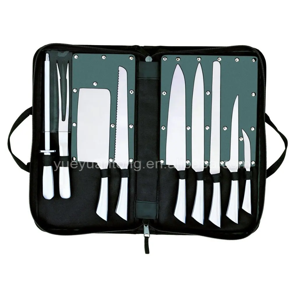 9pcs hollow handle inox 3Cr14 stainless steel knife set