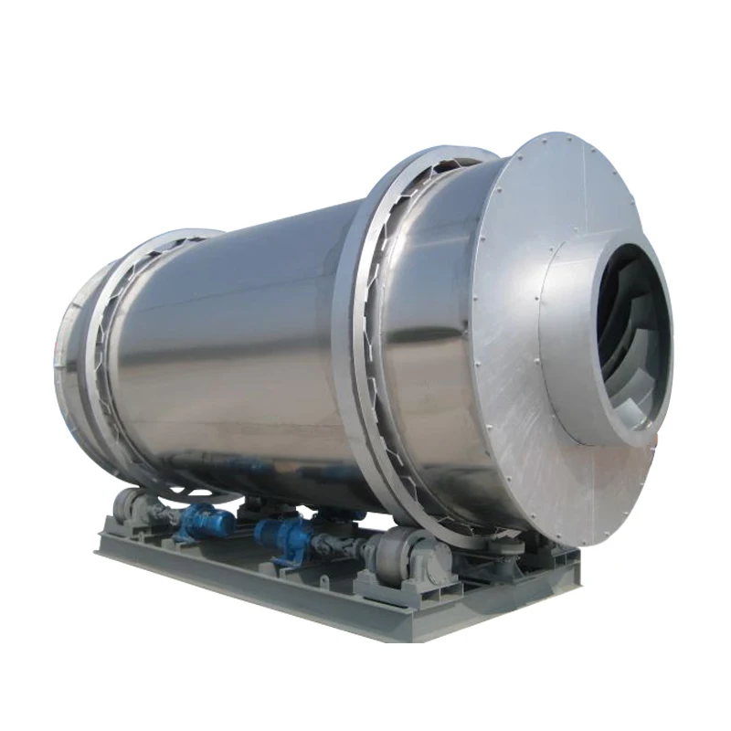 Industrial three cylinder  slag rotary drum dryer