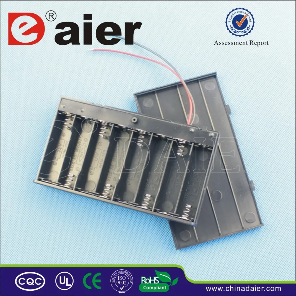 battery holder 12v with cover battery holder 8 aa