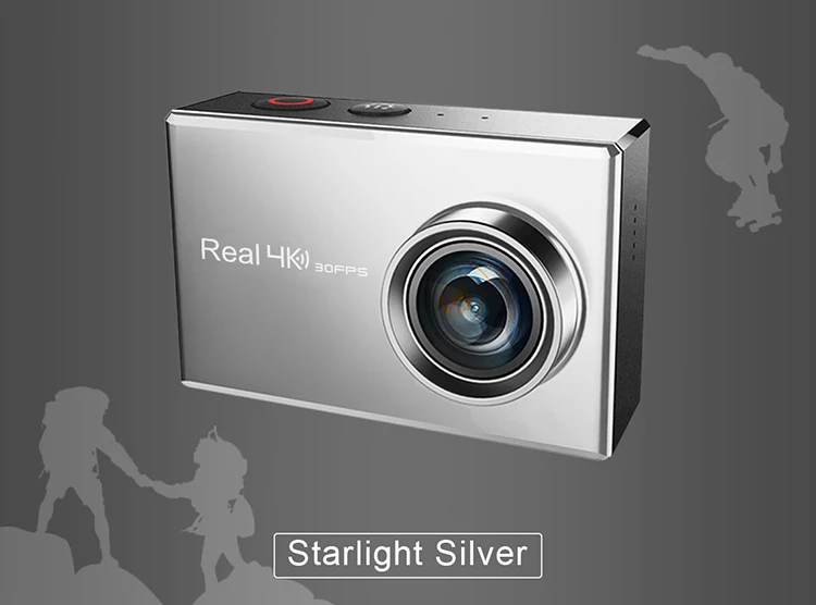 2017 New Real 4K action camera Allwinner V5 chipset 170 degree IR 7G Lens Aeronautical Titanium Alloy sports dv