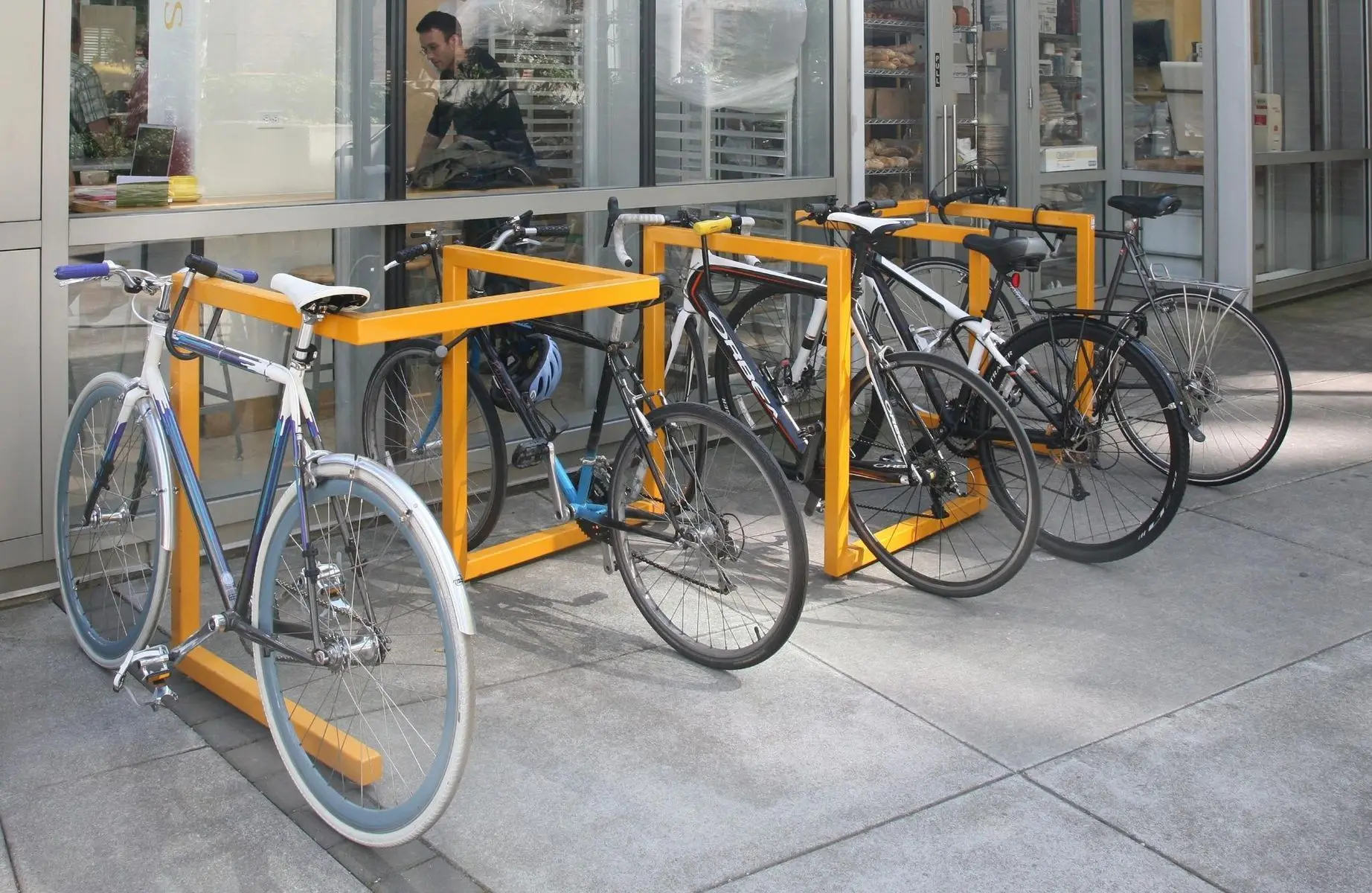 Free Bike rack for park bicycle display bracket