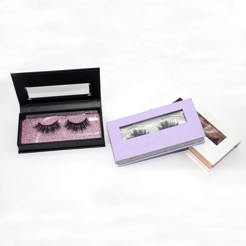 
Homay 2021 Private Label 5D fluffy mink false Invisible Band Eyelashes 3D luxury Mink Lashes 