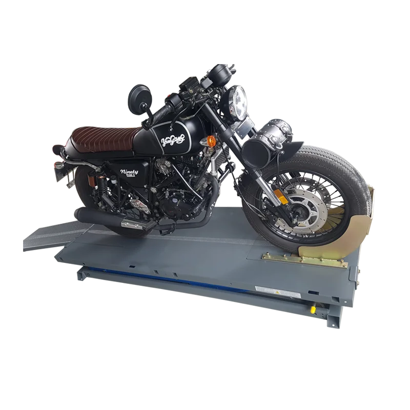 H815 450kg wide front rear extension available pneumatic motorcycle lift
