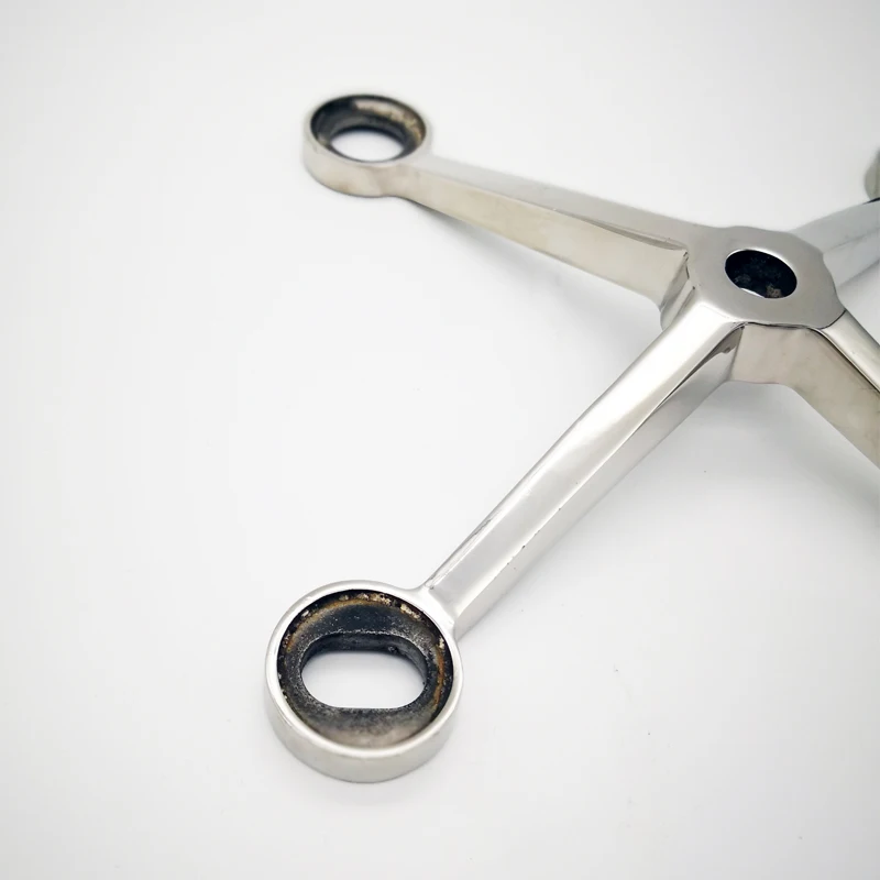 4 Arms Point Supported Curtain Wall Glass Spider Fittings Accessories