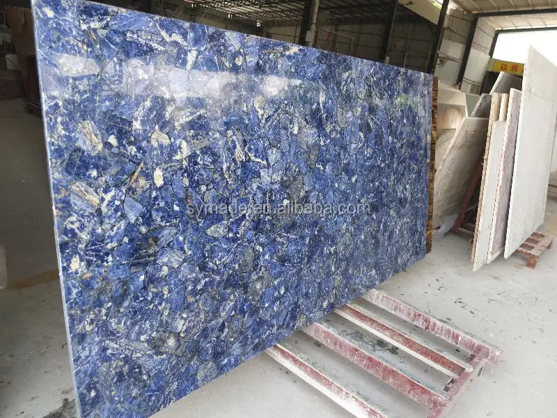 Sodalite Blue Jasper Gemstone Slab Factory Price Natural Blue Sodalite Crystal Skull Gem Stone Carved/Head Sculpture Healing