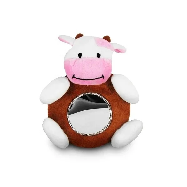 Baby Car Seat Stuffed Plush Toy Plush Giraffe Cow Animal Dear Mirror Rearview Baby Rattle Infant Backseat Toy