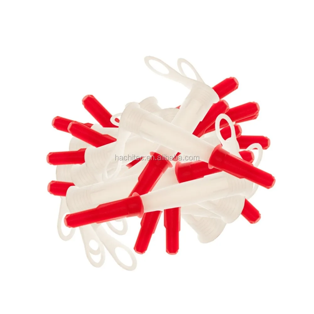 Pack of 50 Silicone Tube Nozzle Caps - Re-sealable Mastic Cartridge Spare Nozzles Screw Covers