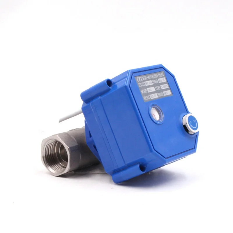 CWX-25S mini electric actuator motor water ball valve 5V 12V 24V 110V 220V motorized ball valve automatic shut-off valve