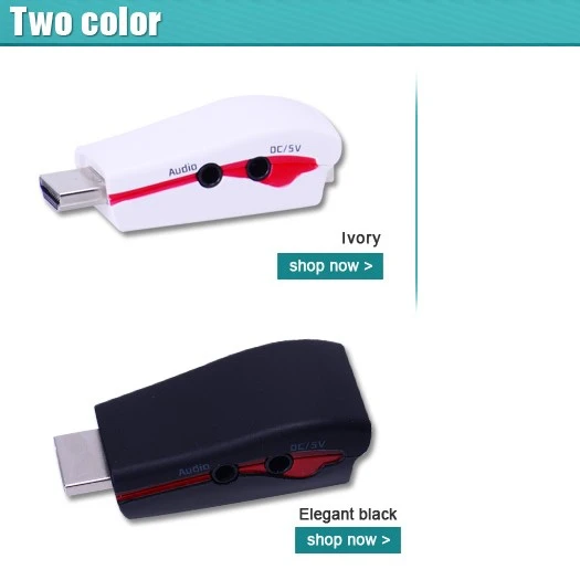 Hdmi to VGA Adapter with Power and Audio