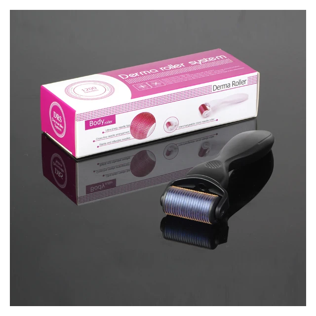derma reduces stretch marks silver handle color face 1200 needles meso roller