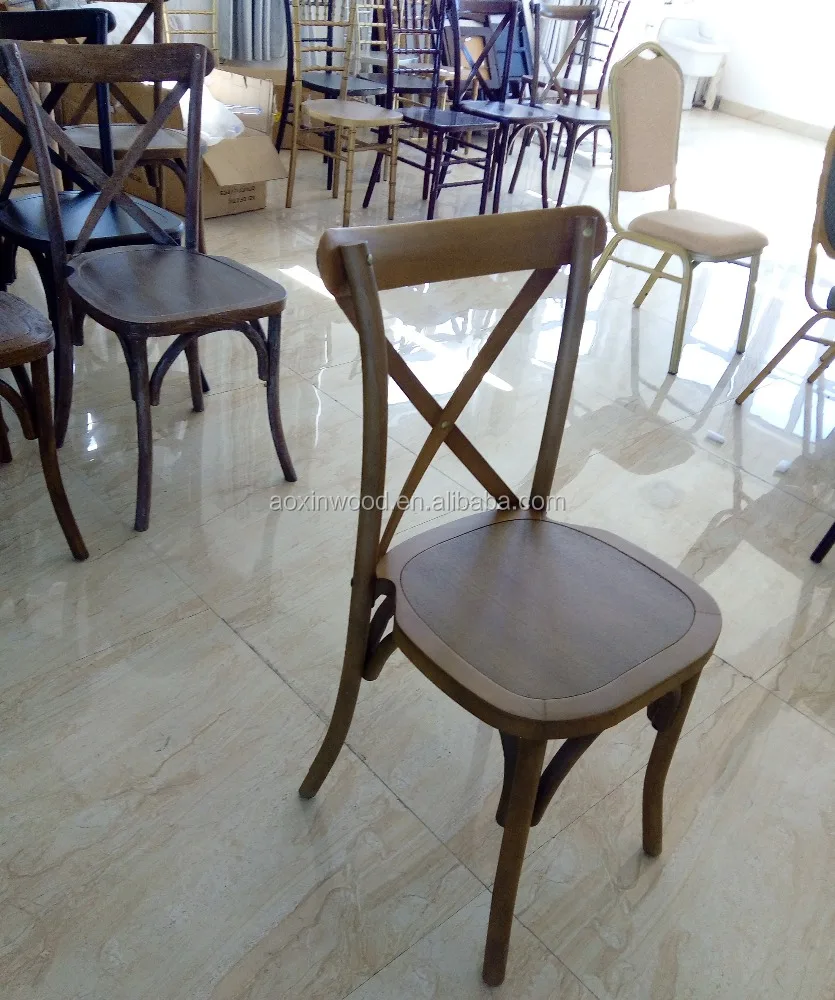 
wholesale high quality x cross back dining chair colorful tuscan cross back chair 
