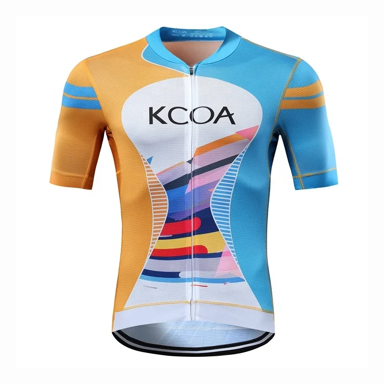 OEM wholesale women sportswear 100% polyester shirts custom cycling jersey