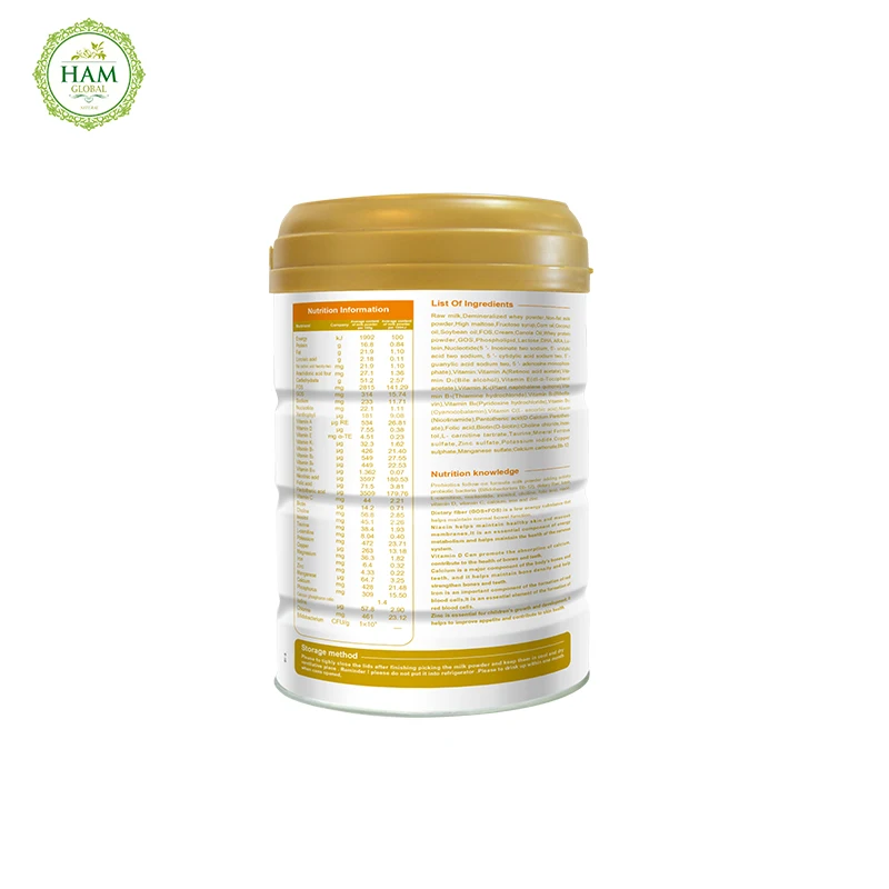 
High quality probiotics growing-up formula milk powder 
