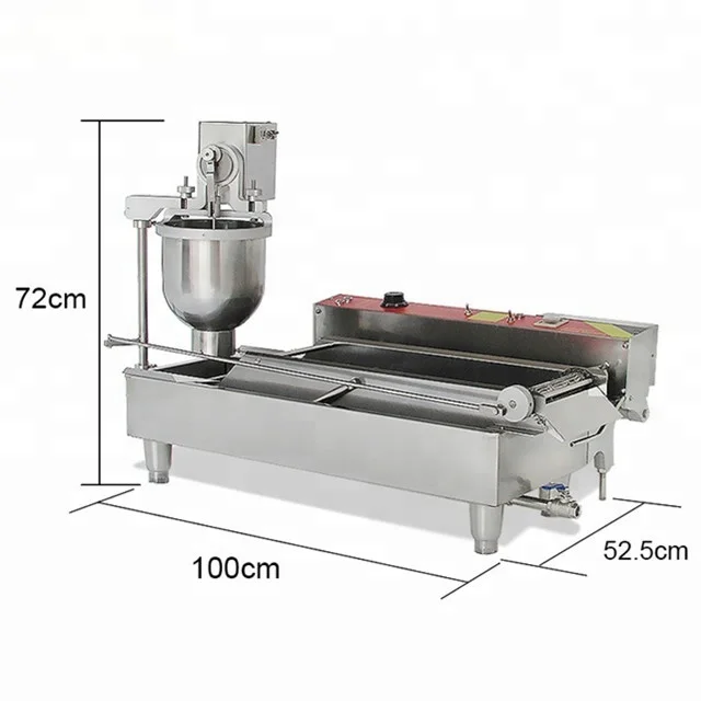 Stainless Steel Automatic Gas & Electric Donut Machine