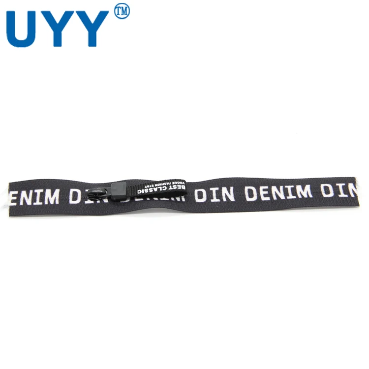
Printed letters 7.5' 3# waterproof nylon zipper 