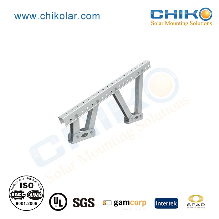 Galvanized steel ground solar mounting system bracket / racking / stand