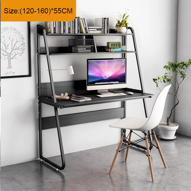 
Modern Design Computer Desk with Bookshelf Writing Desk for Home Office Working Table with Bookshelf Storage 