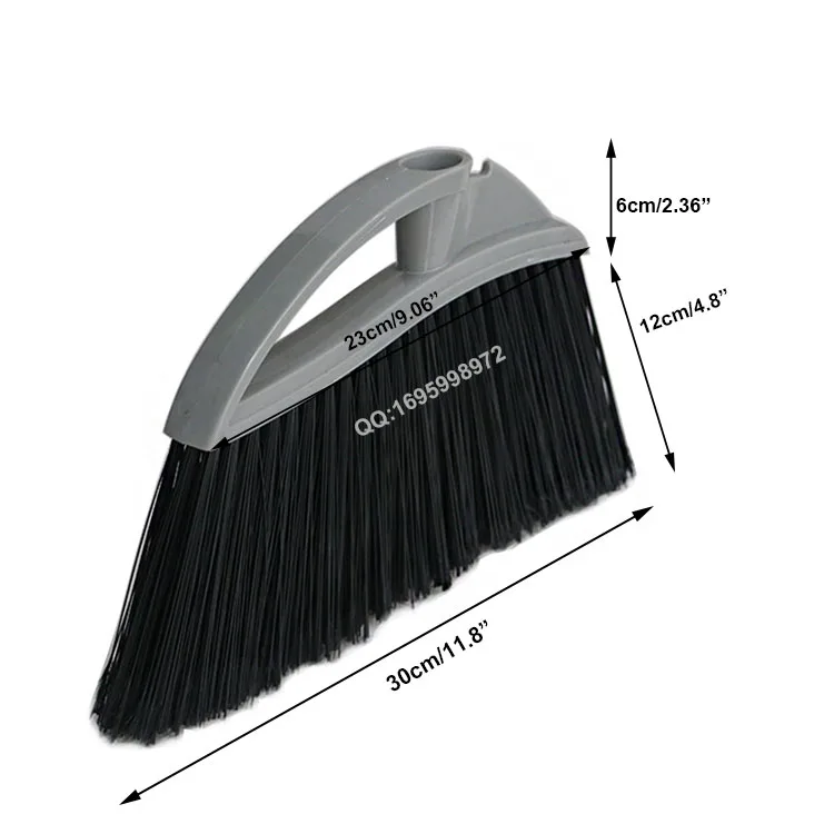 HQ8836 angle cut plastic handle straighten plastic broom bristles