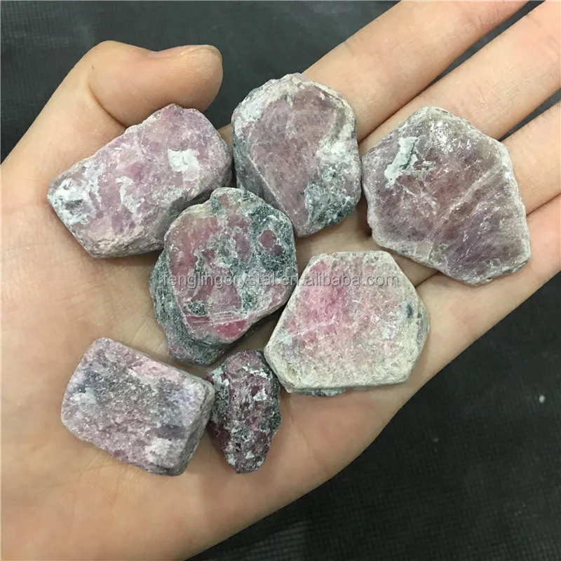 Natural Raw Ruby Gemstone Crystal Mineral Rubine Quartz Rough Stone For Sale