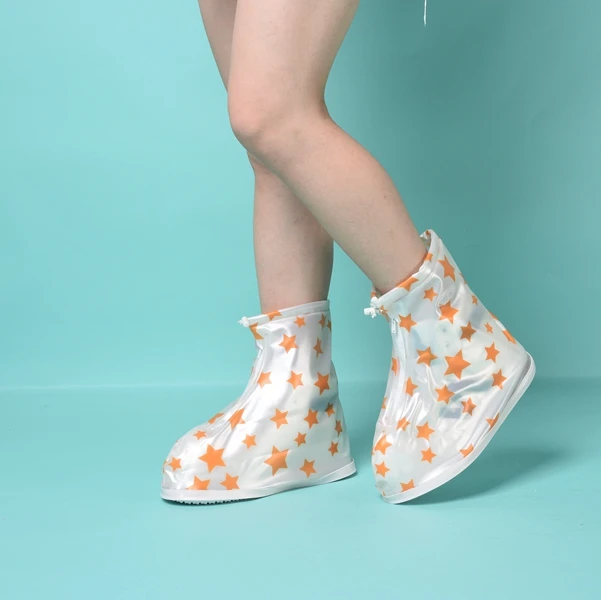 Модные чехлы для обуви из ПВХ для детей