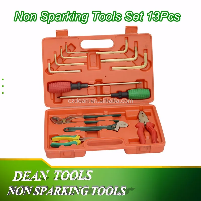 
Beryllium Bronze Tools Set Kit 15pcs , Explosion Proof , Nature color , With Plastic Bag 