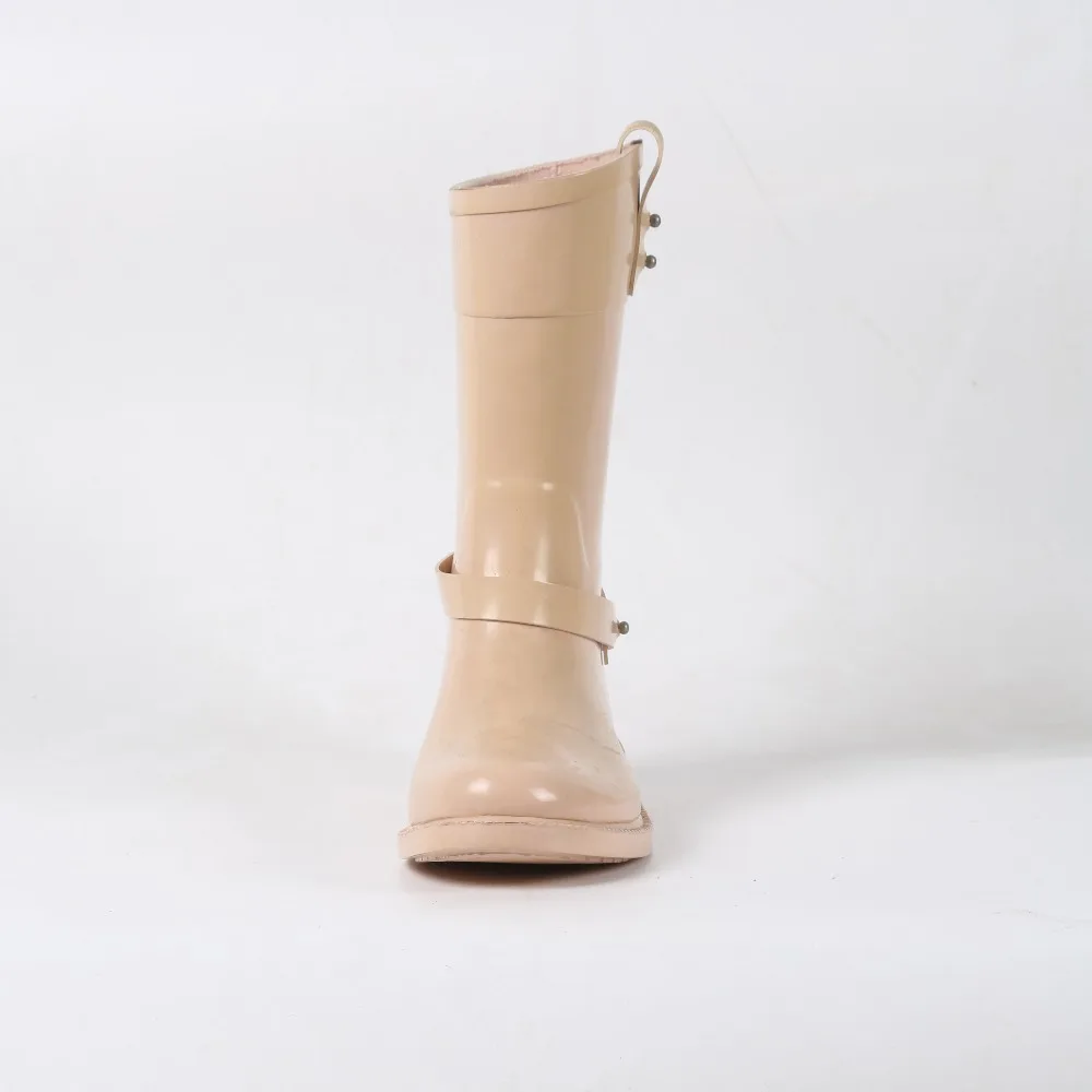 
SS Girl Rain Boots Rubber Kids Wellies Boots with Handle 