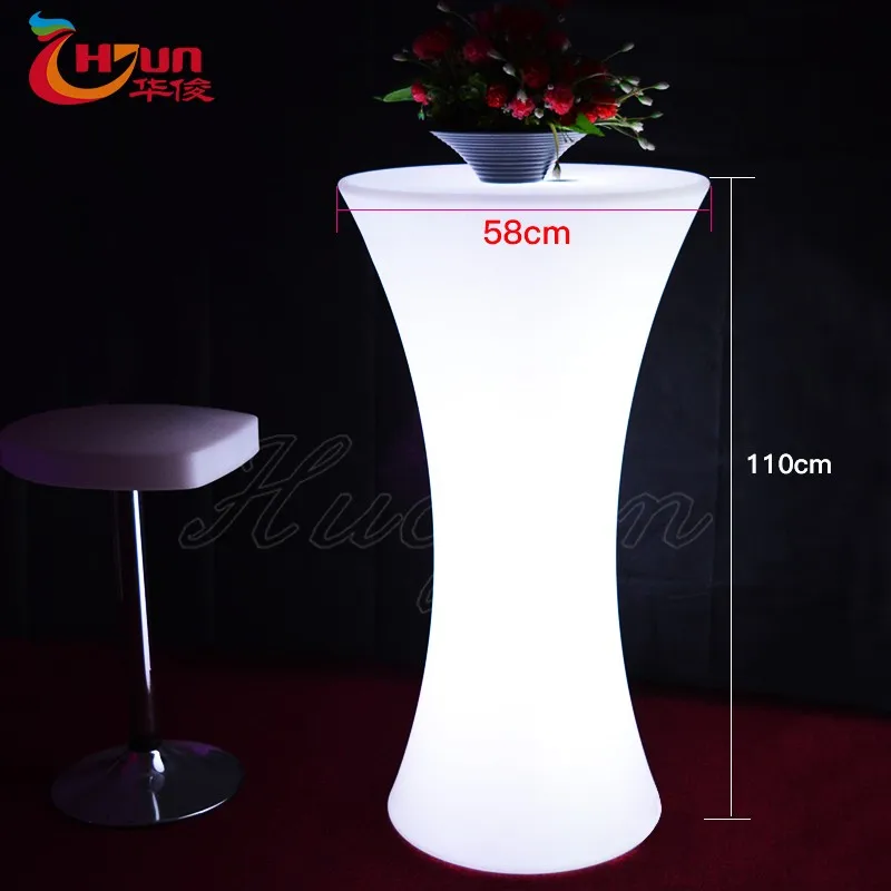 
led bar furniture led glow light up bar table 